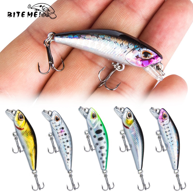 Umpan Pancing Buatan Kail Pancing Alat Pancing Murah Umpan Pancing Umpan Mancing 1PCS 3.5g/4.5cm Clouser Minnow Umpan Mancing Umpan Ikan relix nusantara Sinking Minnow Mini Minnow Lure Alat Pancing