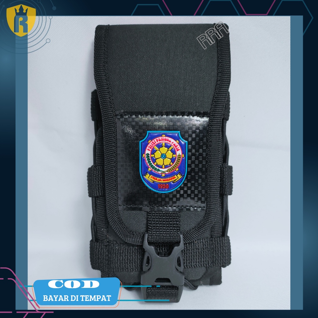 TEMPAT HP SATPOL PP / SARUNG HP SATPOL PP / DOMPET HP POL PP DOUBLE SLOT