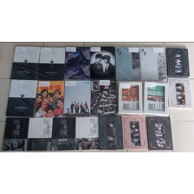 GOT7 ALBUM ONLY SPINNING TOP EOY NEVER EVER JUS2 CMN DYE 7FOR7 JB MARK JINYOUNG YUGYEOM BAMBAM YOUNG