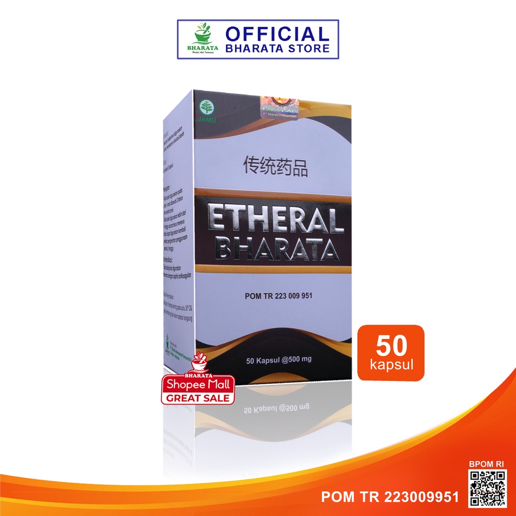 Jual Etheral Bharata Obat Stroke Kemasan Kardus 200g Isi 50 Kapsul