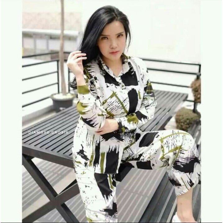 Setelan wanita kekinian/Setelan rayon tiedye nagita