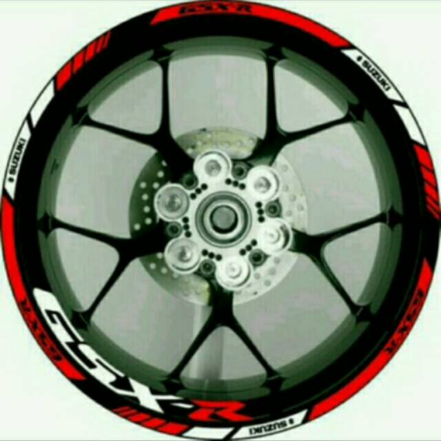 Stiker Velg  Sticker Motor  Decal GSX R bisa custom  Shopee 