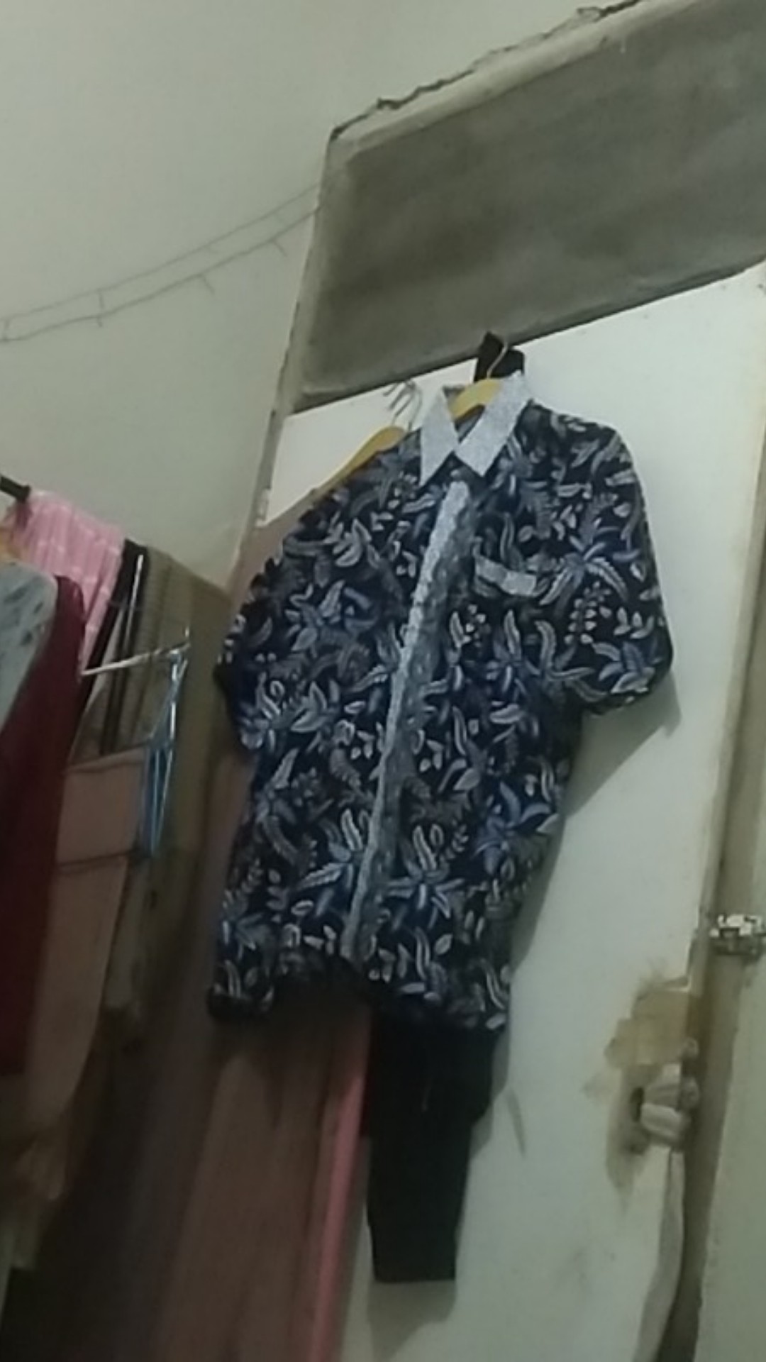 Batik Couple Keluarga Sania Ruffle Ori Ndoro Jowi Dnt Kate Garansi Termurah - Motif Blarak Biru