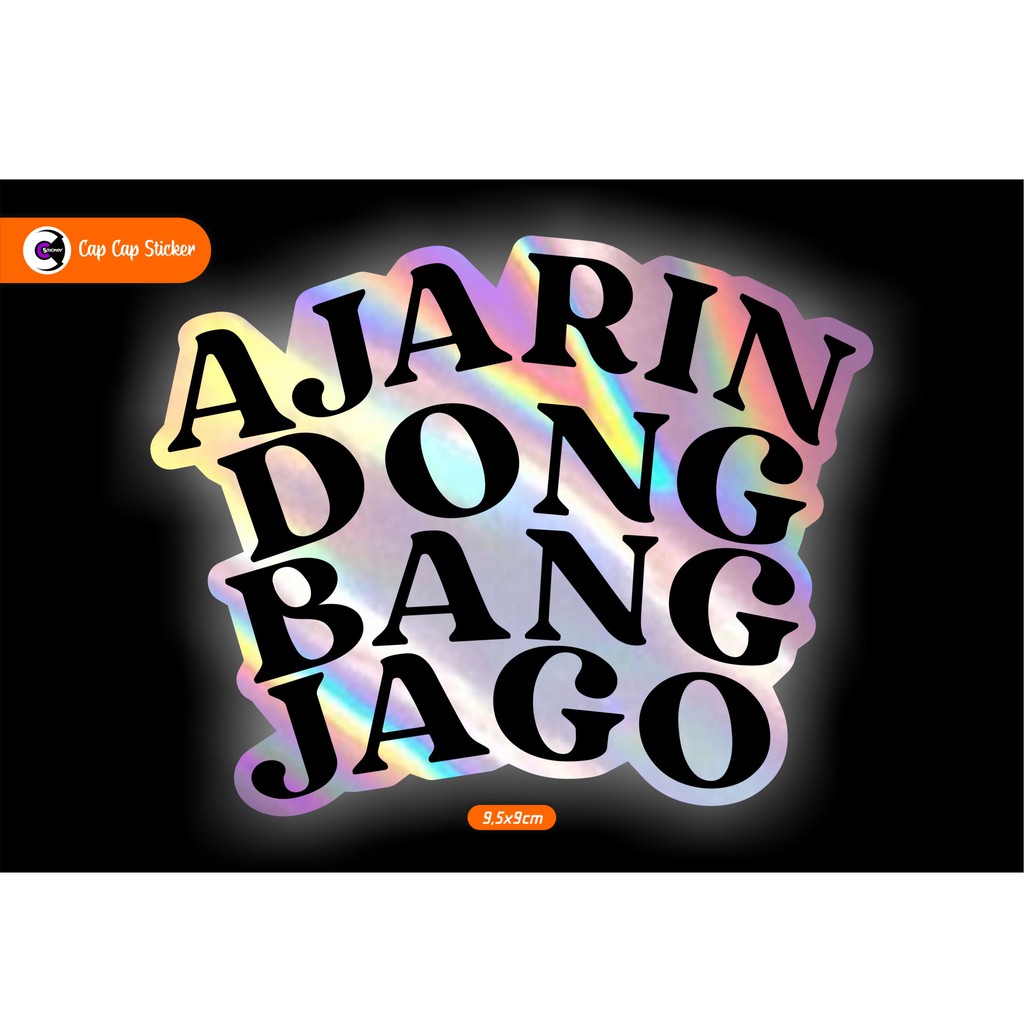 

sticker bang jago cutting hologram