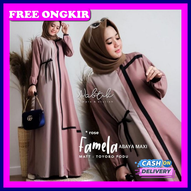 Baju Ghamis Import Gsmis Kondangan Pesta Gmis Muslimah Polos Baju Lebaran Muslim Wanita Games Jumbo 