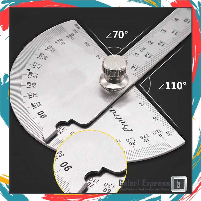 Penggaris Jangka Ruler 14.5cm 180 Degree - PR180 Protractor