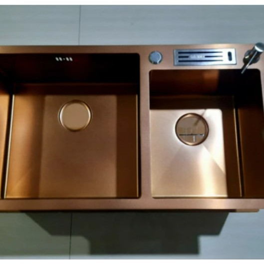 High Quality Kitchen Sink 8245 Gold / Bak Cuci Piring Mewah 8245