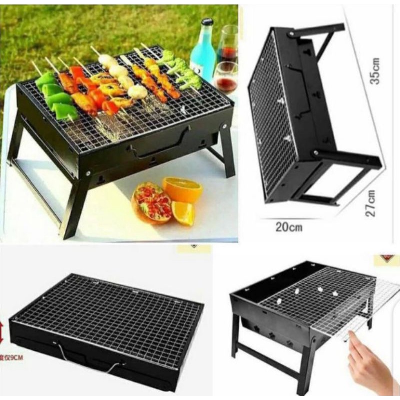 Alat Pemanggang / Panggangan Portable / Pemanggang Sate Daging Alat Panggang Barbeque Grill Portable Roekre / Panggangan Grill Portable Serbaguna