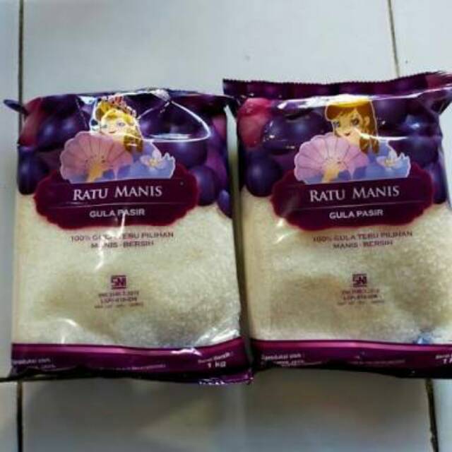 

Gula pasir Merk Ratu Manis 1Kg gula kristal putih