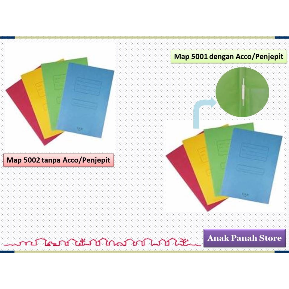 

Map Kertas / Karton Merk Biola ( Isi 50 lbr )