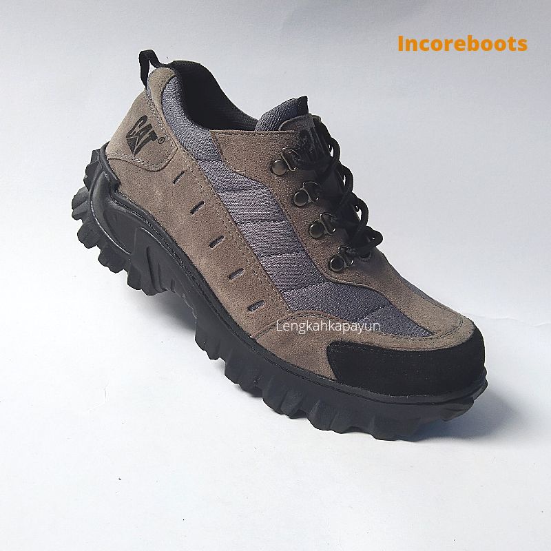 Sepatu Safety pria Ujung Besi Abu Hitam-Abu Hitam