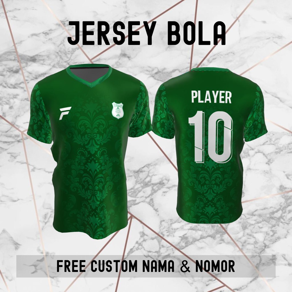 Jersey Batik PSMS Medan Klub Bola Baju Kaos Custom Nama dan Nomor Punggung - 1064