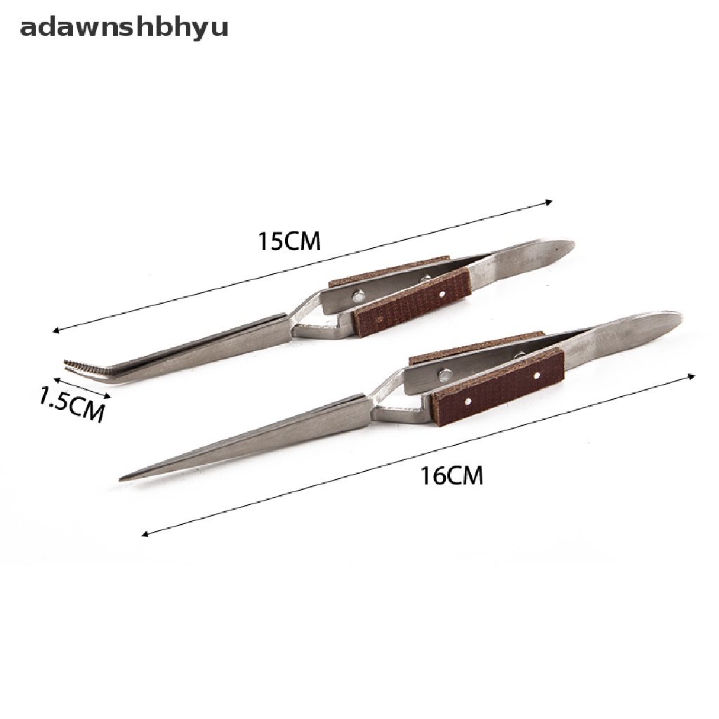 Adawnshbhyu Stainless Steel Cross Lock Pinset Self Closing Perhiasan Solder Craft Repair