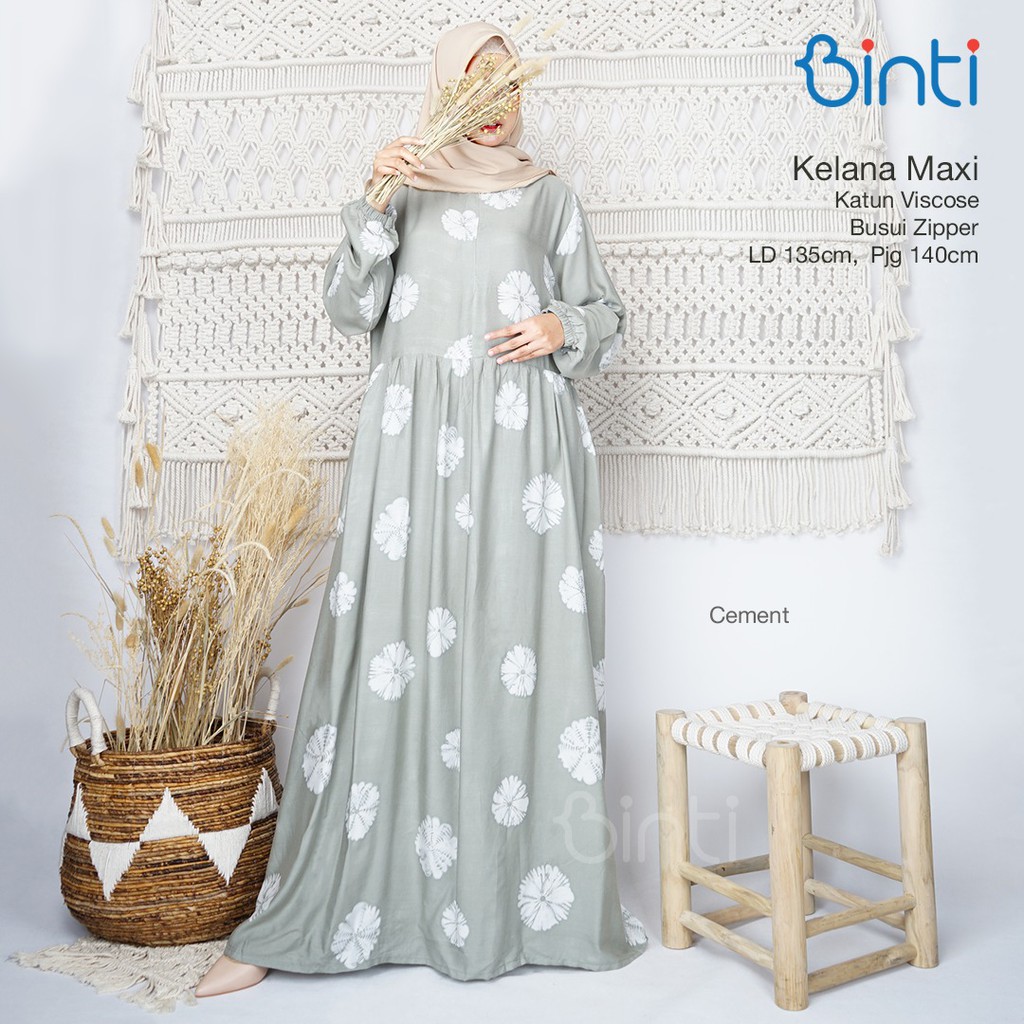 Gamis Rayon Jumbo Kelana Maxy/ Dress big size ld 135 motif kekinian