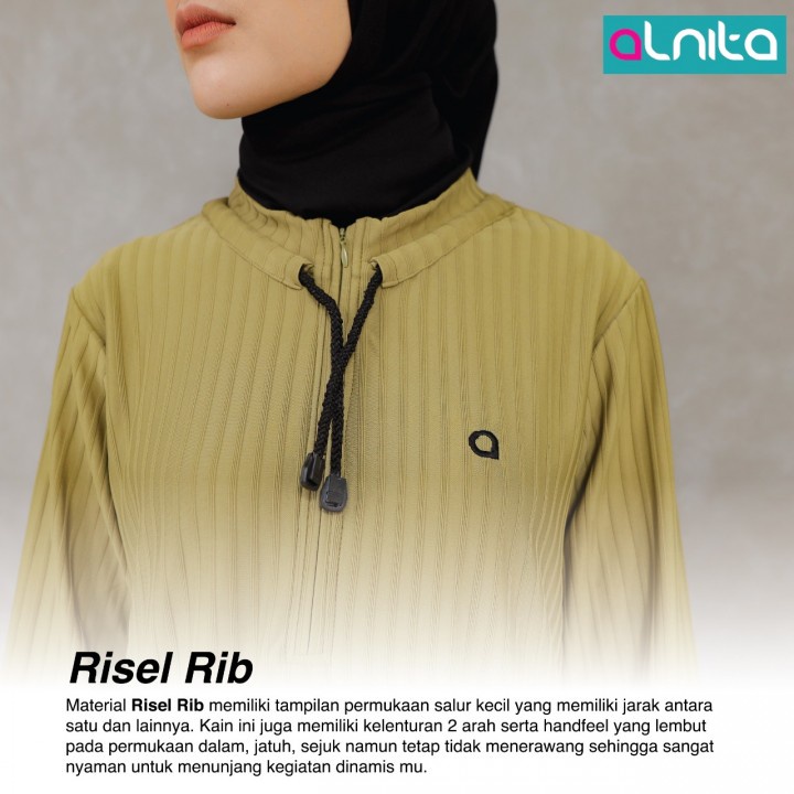 Alnita Leolin Midi Dress / Fashion Muslim Alnita Terbaru 2022