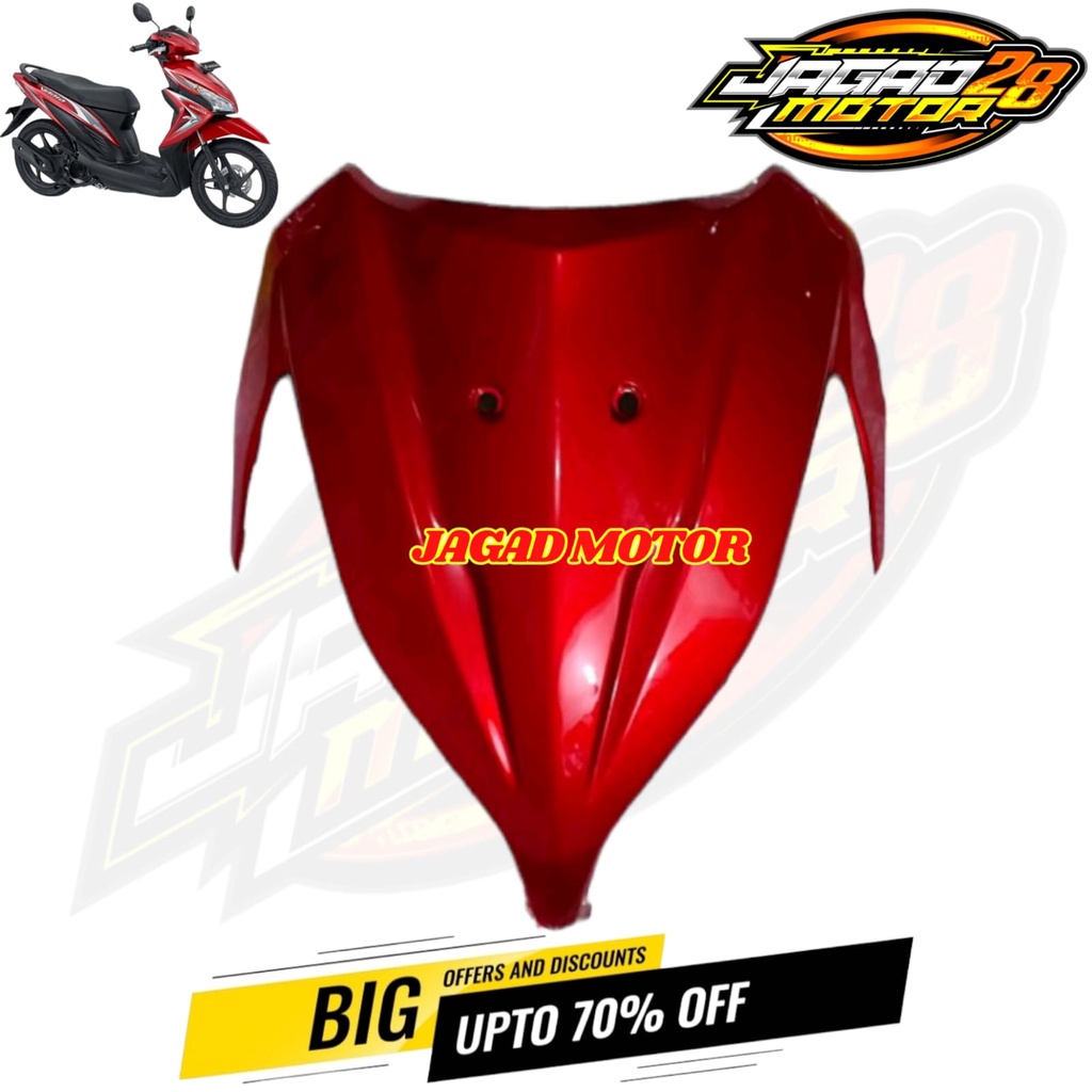 Panel Tameng Dasi Dada Cover Depan Honda vario 110 Fi agnes K46 Merah