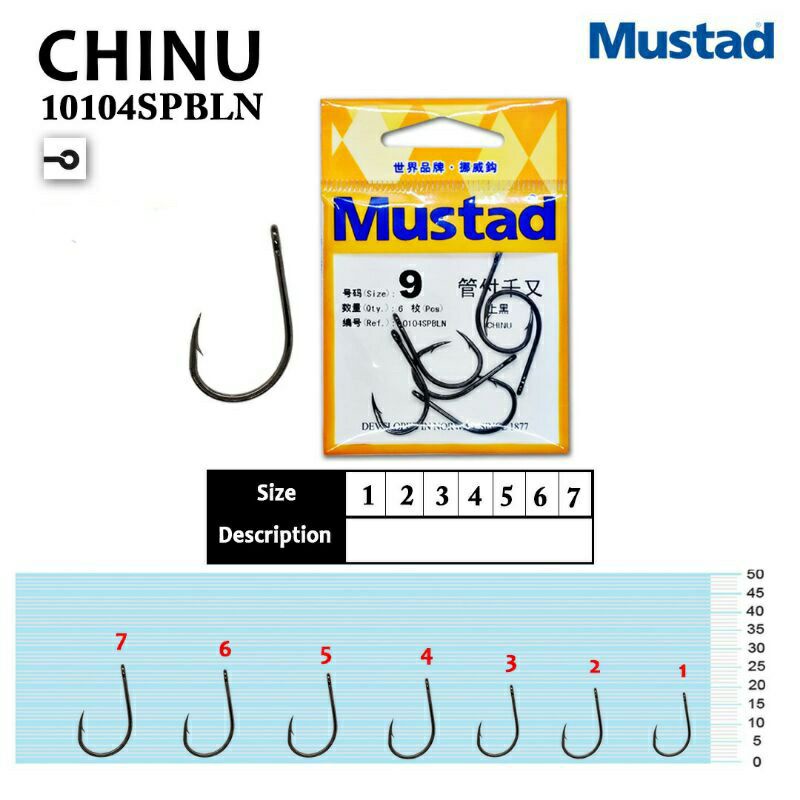 PANCING MUSTAD 10104 no. 1 2 3