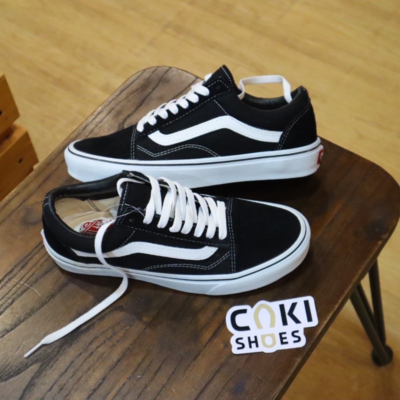 Jual Sepatu Vans Old Skool Black White Classic Premium | Shopee Indonesia