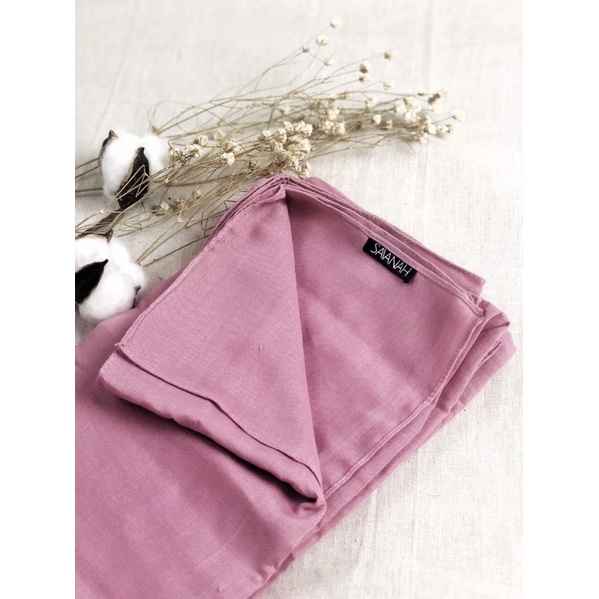 Kain VOAL SUPERFINE PREMIUM Warna Dusty Pink (untuk hijab 125 x 125)