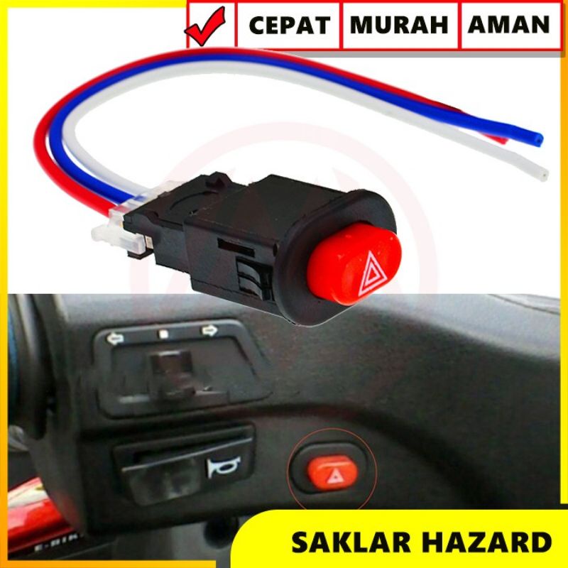 Saklar Tombol Hazard Saklar Push On Off Sen Led Universal