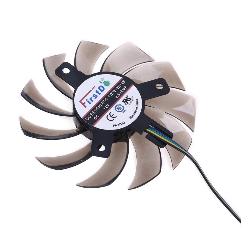 Bt 1pasang FD7010H12S 75mm 4Pin Cooler Fan Untuk Kartu Grafis MSI GTX R6870 R6790