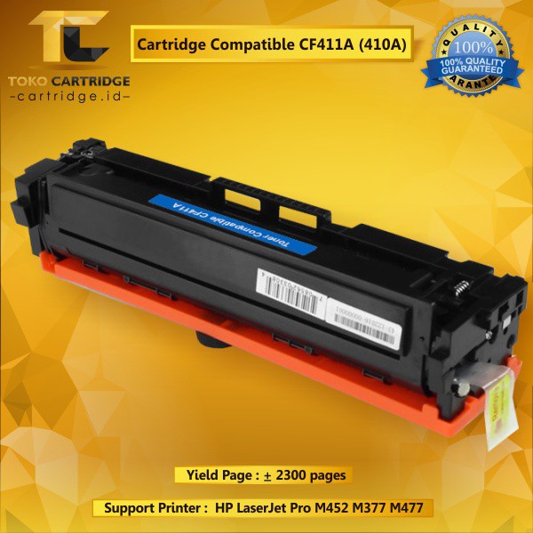 Cartridge Toner Compatible HP CE411A 305A Cyan