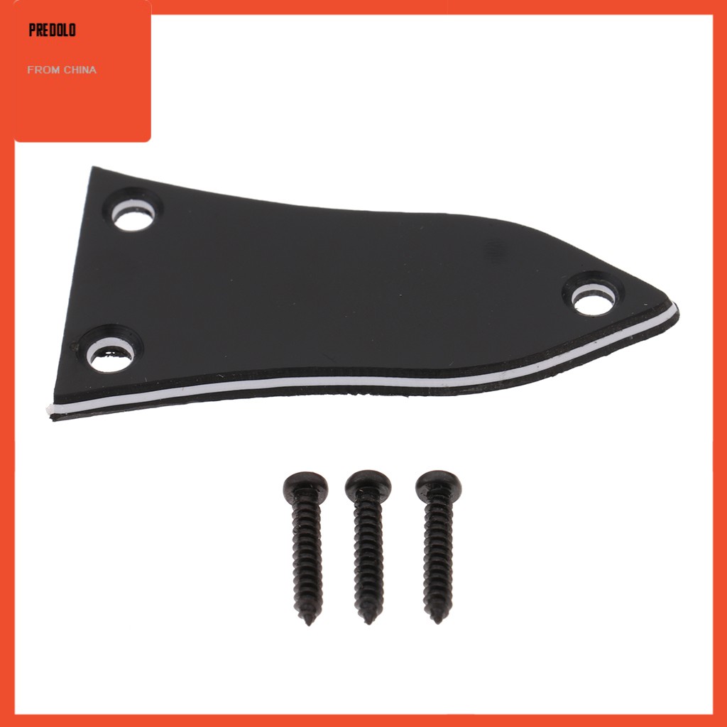 Truss Rod Cover 3 Lapis Pengganti Bahan Plastik Warna Hitam Untuk Epiphone Gitar