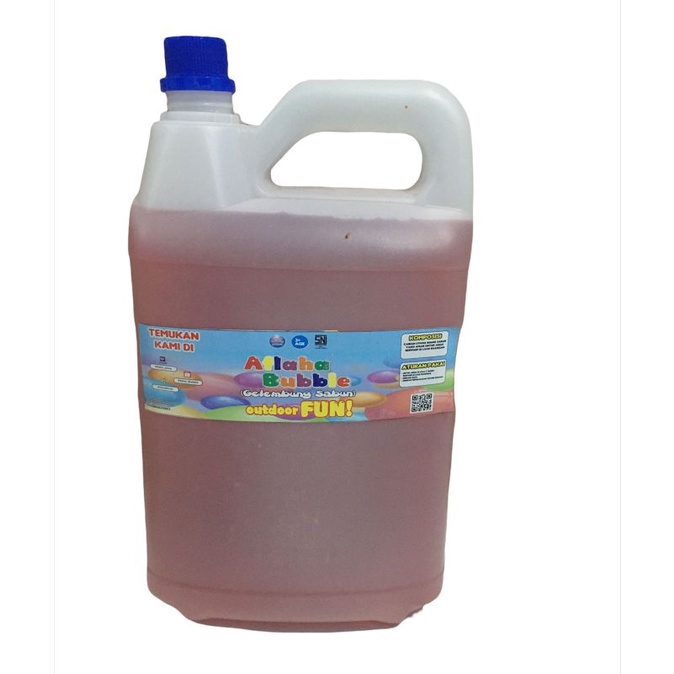 Aflaha Bubble - Refil Gelembung Sabun Full Bubble 5 Liter / Isi Ulang Bubble Gun / Bubble Stik