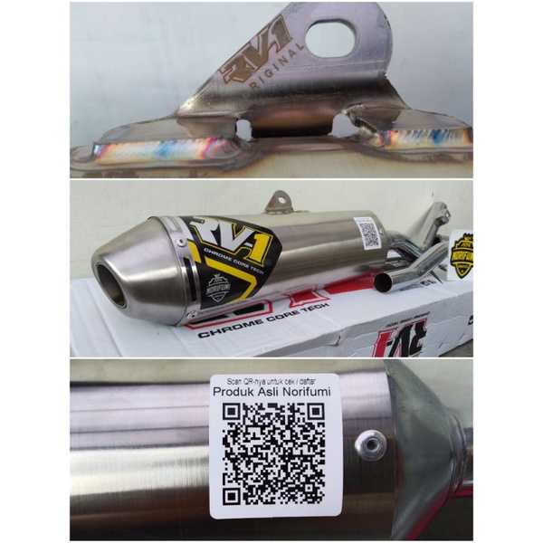 KNALPOT NORIFUMI RV1 NEW  N4 KLX 150 BF DTRACKER OLD NEW RV 1 N4 KLX ORIGINAL CRF 150 L N4  WR 155  RV1 NEW N4 MESIN STANDAR-RV1 NEW N4 CRF 150 L