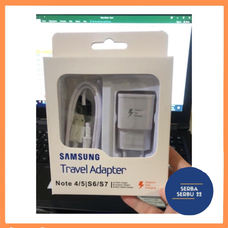 Charger Fast Charging Samsung 2.4Ampere / Charger S6 S7 Note8