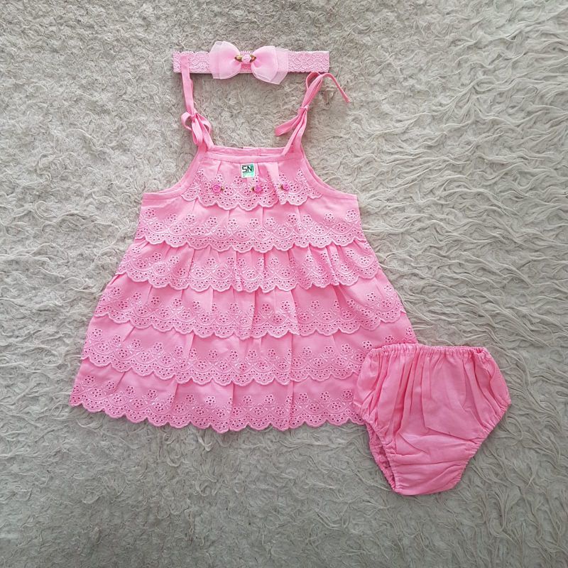 Baju Bayi tanktop lace dress set