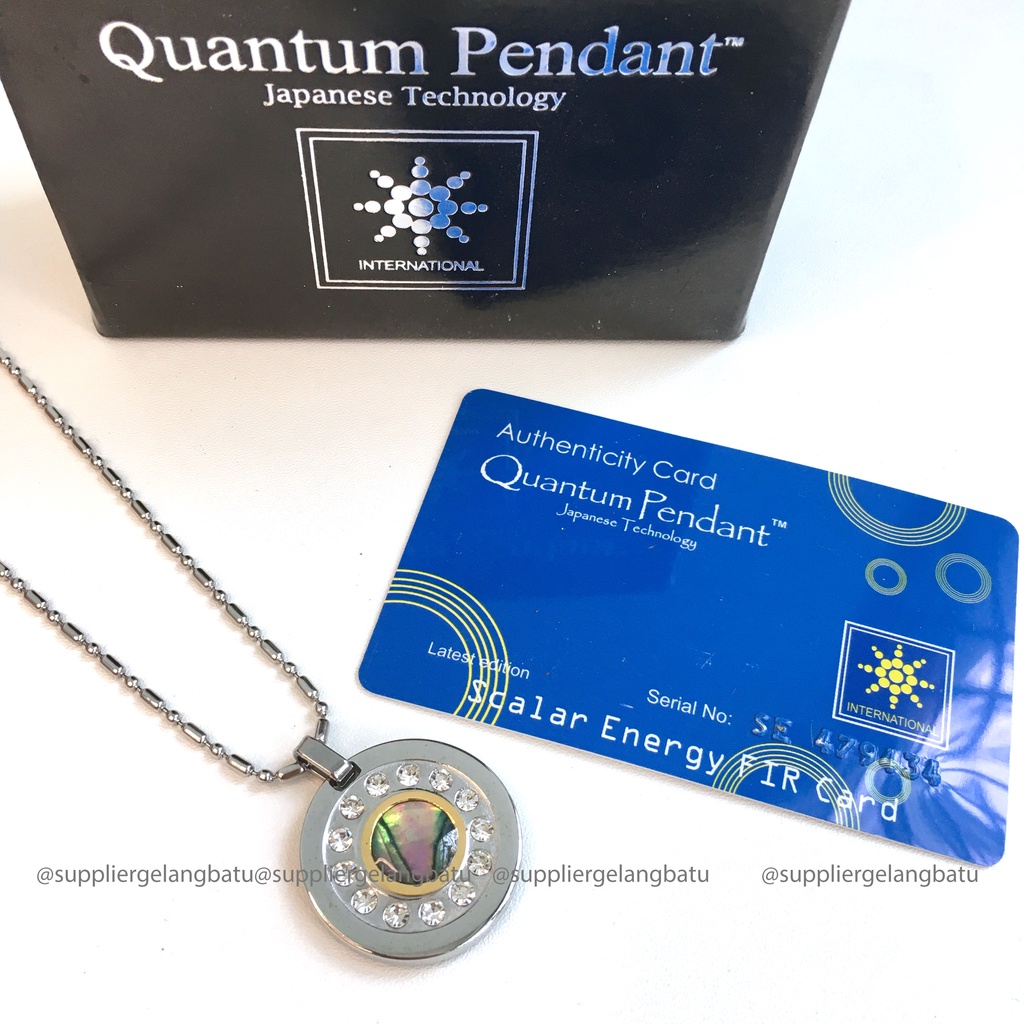 KALUNG TERAPI quantum Pendant permata MUTIARA SHELL GIOK GERMANIUM kalung gelang kesehatan alat terapi non medis aksesories biomagnet