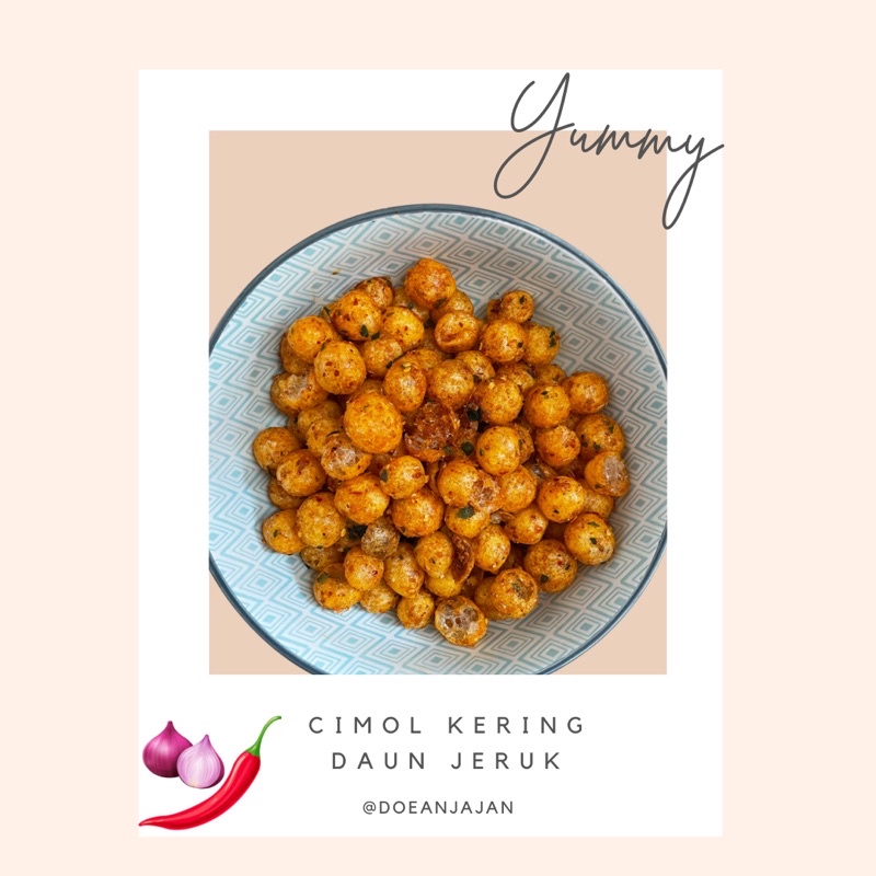 

Cimol Kering Pedas Daun Jeruk