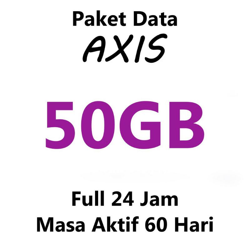 PROMO KUOTA AXIS 50GB+25GB 60HARI