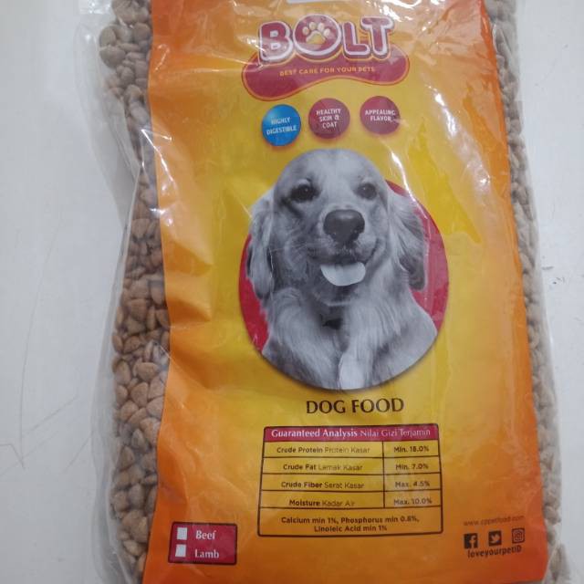 PH.Medan Bolt Dog 1kg Repack Makanan Anjing