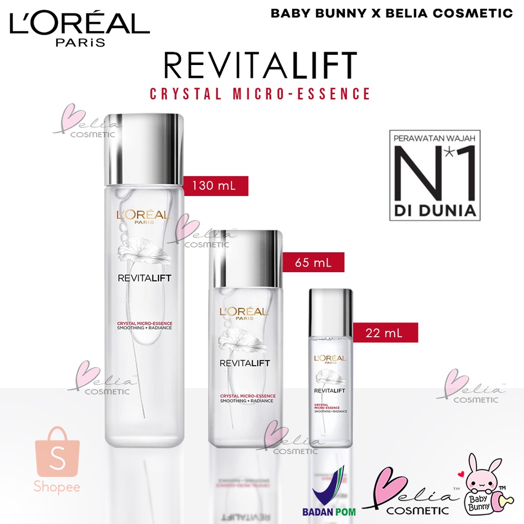 ❤ BELIA ❤ L'Oreal RevitaLIFT Crystal Micro Essence w Centella Asiatica + Skin Brightening LOREAL Serum 22 ml | 65 ml | 130 ml