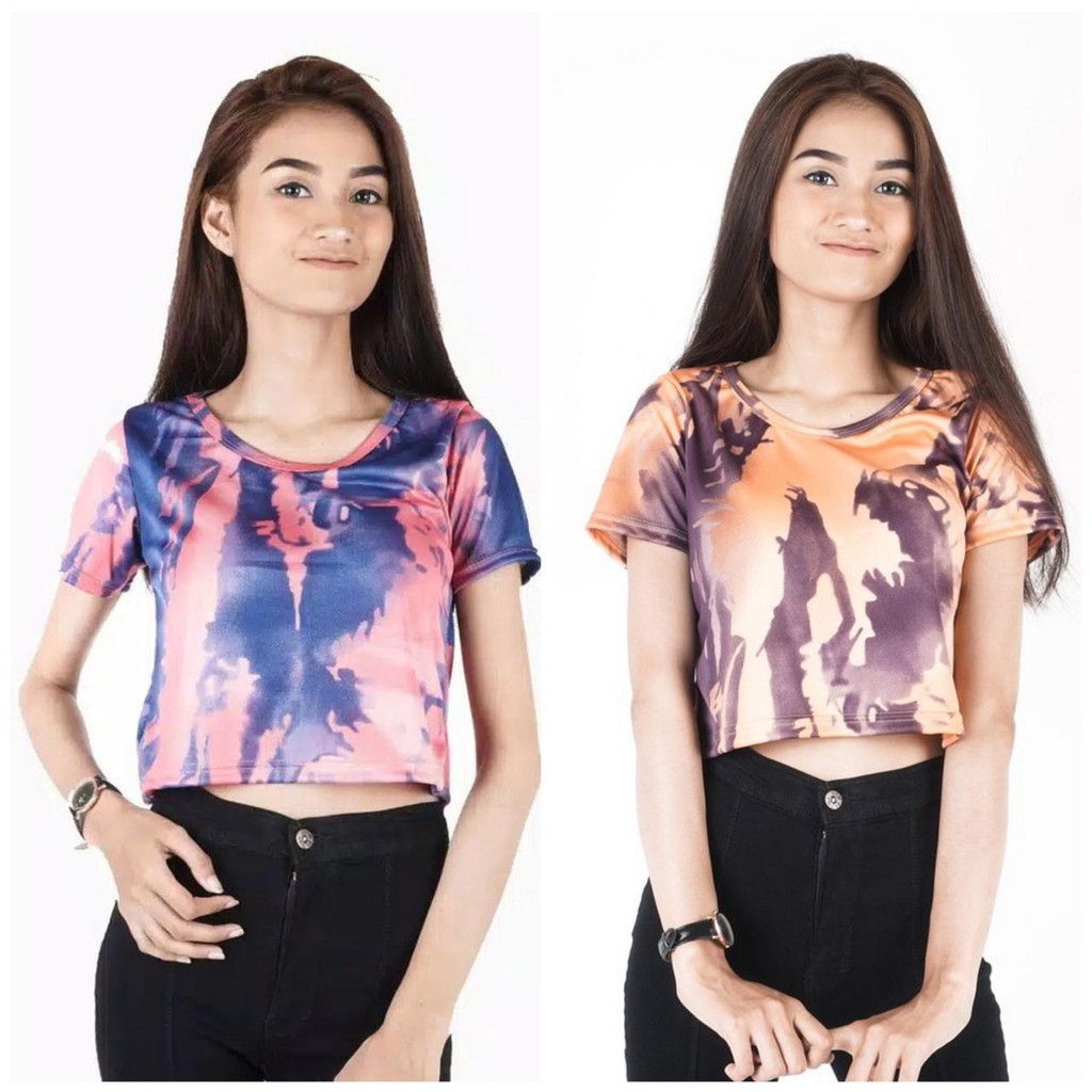 VS - CROP BERLINA | KAOS TIE DYE/BAJU TIE DYE/BAJU CEWEK TIE DYE /BAJU TUMBLR /KAOS DISTRO