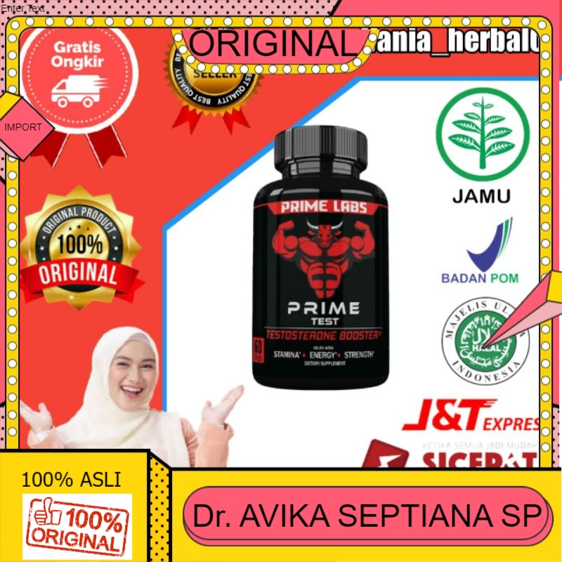 100% ASLI PRIME LABS MENS TEST BOOSTER ASLI 100% ORIGINAL TESTOSTERON BOOSTER - STAMINA MUSCLE ENERG