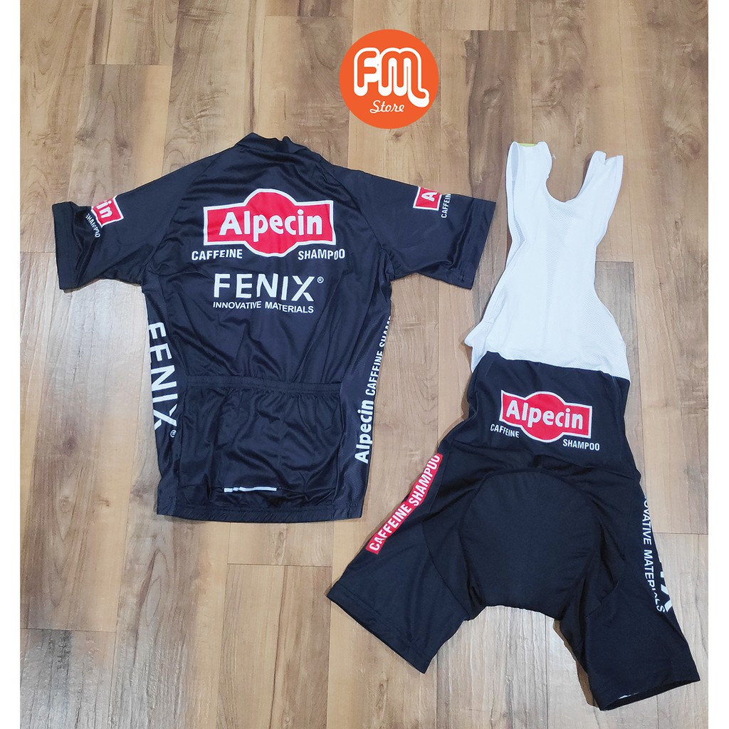 Jersey Road Bike Team Set Bib Short Alpecin Fenix Baju Sepeda RB MTB