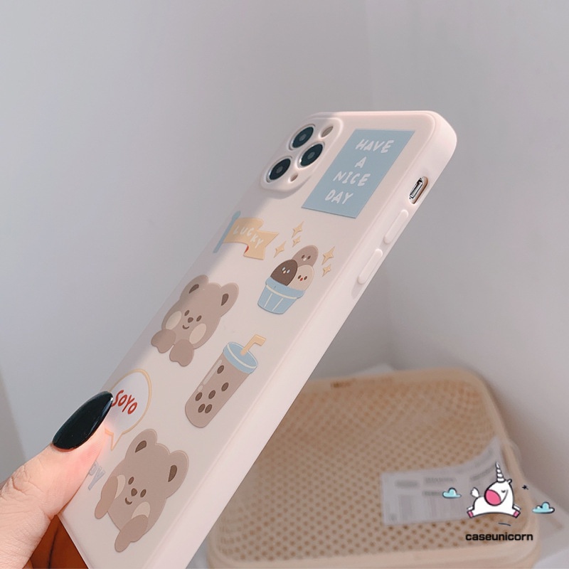 Casing Redmi 12C A1 10 10C 9A 10A 9 9C K30s Note9 8 11 10 Pro 9s 10s 11s 11Pro+Xiaomi 11 Lite 10T Pro Poco X3 Nfc Pro M3 F3 F4 M4 M5 Pro Kartun Lucu Beruang Vintage Casing TPU Empuk