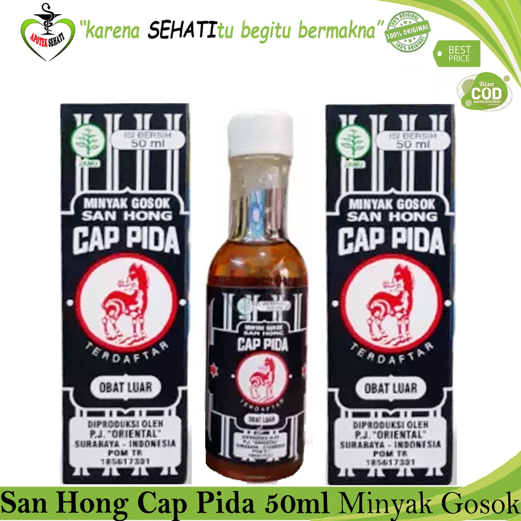 MINYAK SANHONG PIDA 50ML OBAT GOSOK PEGAL LINU BENGKAK GATAL