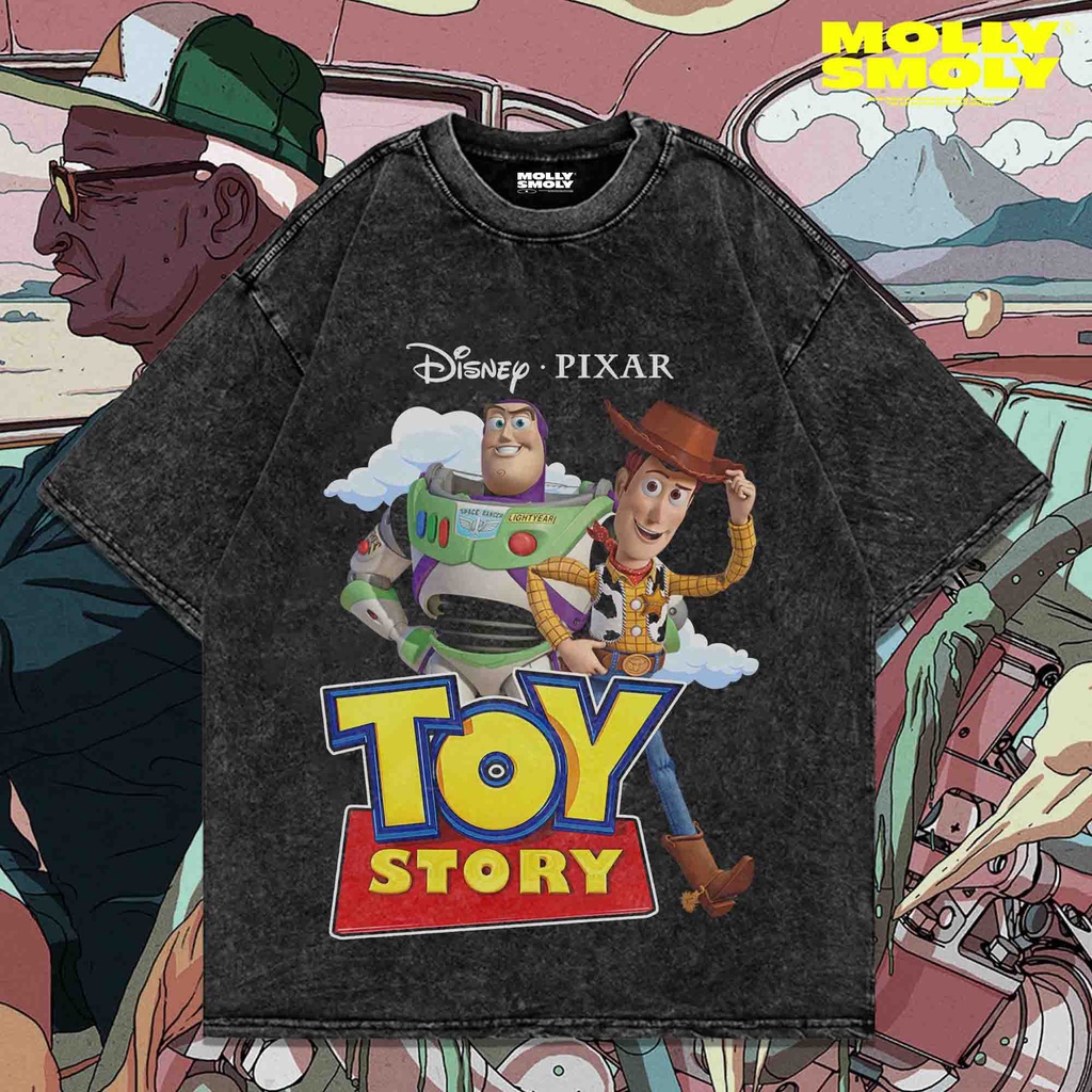 KAOS BUZZ TOY STORY OVERSIZE WASHING TEE | TOY STORY BUZZ OVERSIZE WASHED