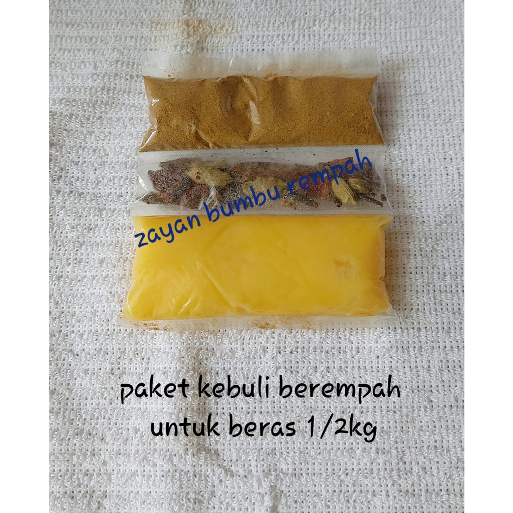 

paket kebuli berempah untuk 1/2kg beras