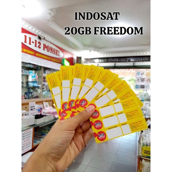VOUCHER INDOSAT IM3 20GB FREEDOM
