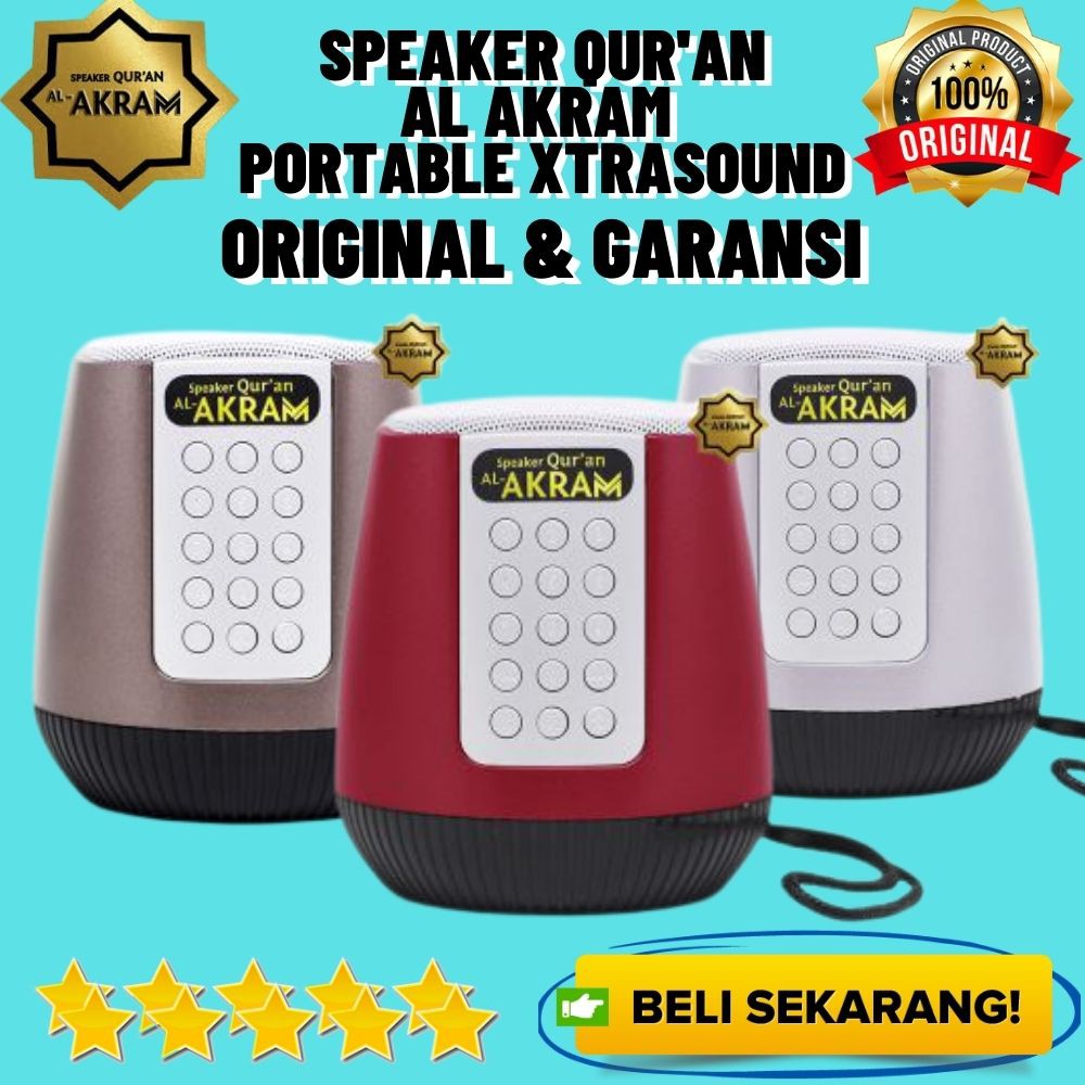 Speaker Audio Mp3 Murottal Al Quran 30 Juz Lengkap Digital Hafiz Anak Al Akram Portable Xtrasound