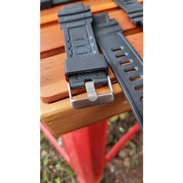 STRAP SPORT JAM TANGAN TALI  RUBBER BLACK/ TALI RUBBER LENTUR KUALITAS PREMIUM