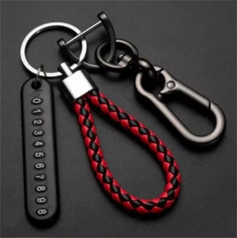 Women Men Creative Metal/Leather Keychain / Popular Plate Braided Rope Pendant Key Ring / Keychain decoration pendant For Car Keyring, Bags / Key Chains Accessories