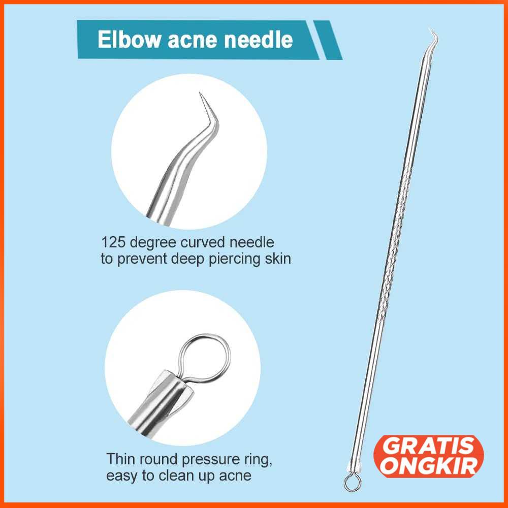 Alat Perlengkapan Komedo Jerawat Blackhead 7 PCS - PT8