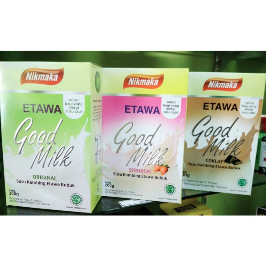

susu kambing bubuk etawa original, coklat, stobery