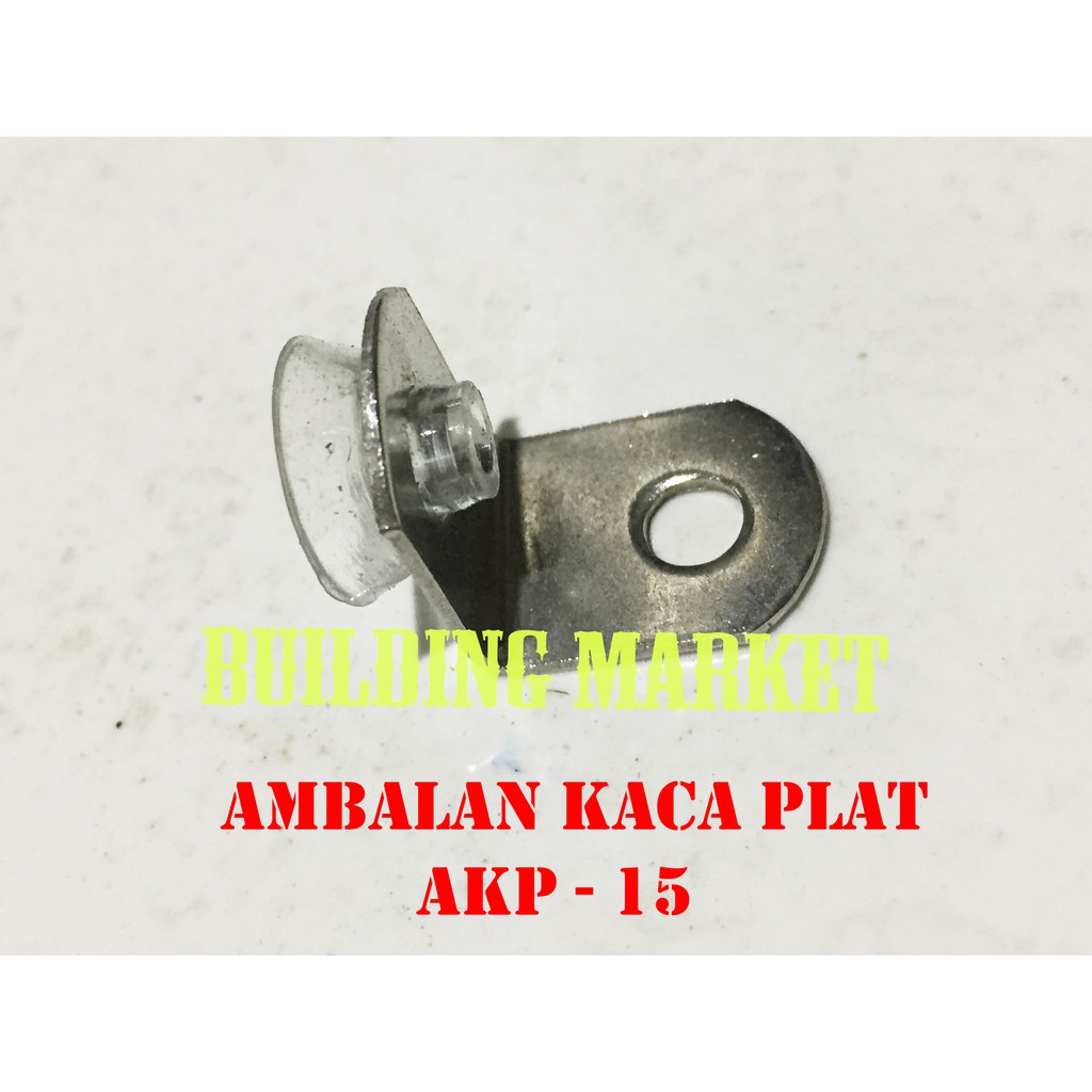 AMBALAN JEPIT KACA AMBALAN KACA HUBEN AKP - 15 SS AMBALAN PLAT L LEMARI